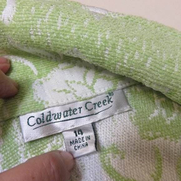 COLDWATER CREEK JACKET / NWOT / SZ 14 /BROCADE - Picture 5 of 10